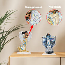 Load image into Gallery viewer, 2Pcs PET Special Shaped People Animal Diamond Painting Desktop Ornament for Home

