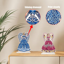 Load image into Gallery viewer, 2Pcs PET Special Shaped People Animal Diamond Painting Desktop Ornament for Home
