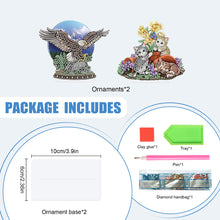 Load image into Gallery viewer, 2Pcs PET Special Shaped People Animal Diamond Painting Desktop Ornament for Home
