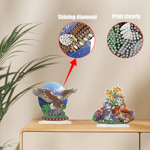 Load image into Gallery viewer, 2Pcs PET Special Shaped People Animal Diamond Painting Desktop Ornament for Home
