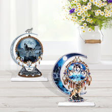 Load image into Gallery viewer, 2Pcs PET Special Shaped People Animal Diamond Painting Desktop Ornament for Home
