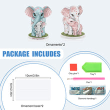 Load image into Gallery viewer, 2Pcs PET Special Shaped People Animal Diamond Painting Desktop Ornament for Home
