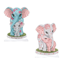 Load image into Gallery viewer, 2Pcs PET Special Shaped People Animal Diamond Painting Desktop Ornament for Home
