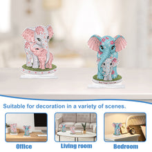 Load image into Gallery viewer, 2Pcs PET Special Shaped People Animal Diamond Painting Desktop Ornament for Home
