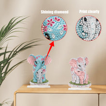 Load image into Gallery viewer, 2Pcs PET Special Shaped People Animal Diamond Painting Desktop Ornament for Home
