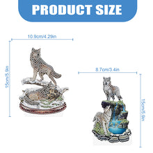 Load image into Gallery viewer, 2Pcs PET Special Shaped People Animal Diamond Painting Desktop Ornament for Home
