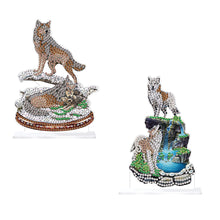 Load image into Gallery viewer, 2Pcs PET Special Shaped People Animal Diamond Painting Desktop Ornament for Home
