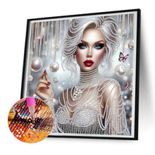 Load image into Gallery viewer, Diamond Painting - Partial Special Shaped - Exquisite woman (30*30CM)
