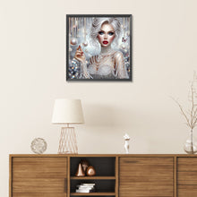 Load image into Gallery viewer, Diamond Painting - Partial Special Shaped - Exquisite woman (30*30CM)
