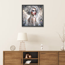 Load image into Gallery viewer, Diamond Painting - Partial Special Shaped - Exquisite woman (30*30CM)
