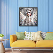Load image into Gallery viewer, Diamond Painting - Partial Special Shaped - Exquisite woman (30*30CM)
