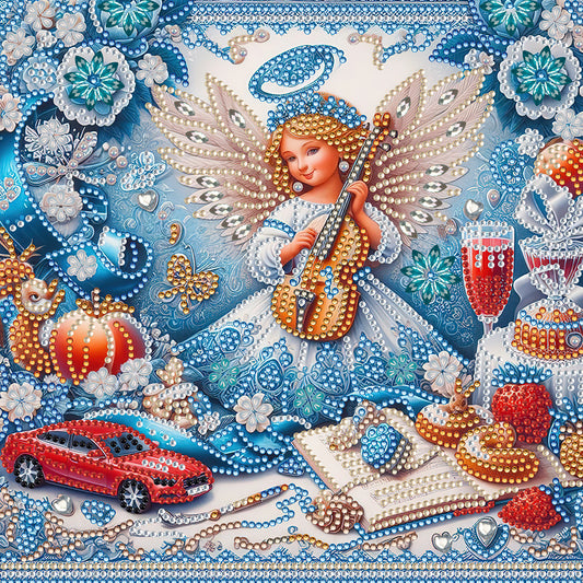 Diamond Painting - Partial Special Shaped - Angel gift (30*30CM)
