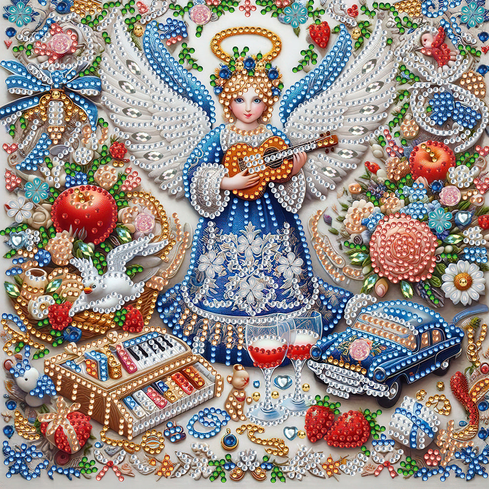 Diamond Painting - Partial Special Shaped - Angel gift (30*30CM)