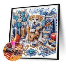 Load image into Gallery viewer, Diamond Painting - Partial Special Shaped - Puppy gift (30*30CM)
