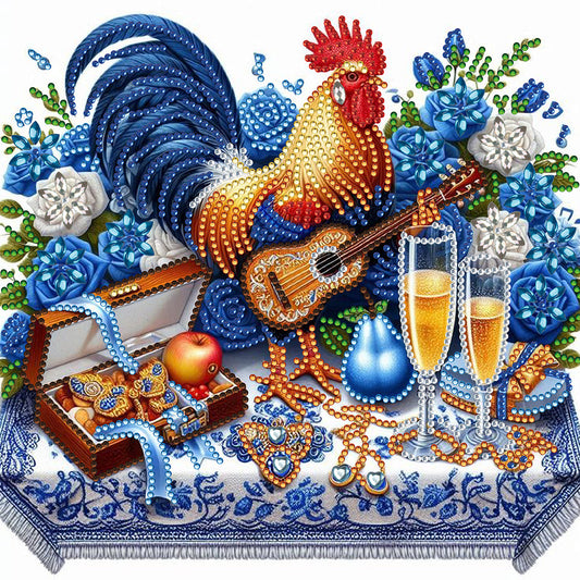Diamond Painting - Partial Special Shaped - Rooster gift (30*30CM)
