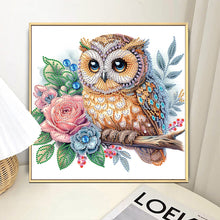 Load image into Gallery viewer, Diamond Painting - Partial Special Shaped - Owl (30*30CM)
