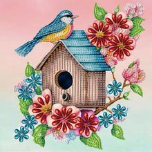 Load image into Gallery viewer, Diamond Painting - Full Round - Blue bird (30*30CM)
