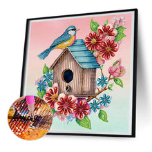 Load image into Gallery viewer, Diamond Painting - Full Round - Blue bird (30*30CM)
