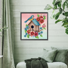 Load image into Gallery viewer, Diamond Painting - Full Round - Blue bird (30*30CM)
