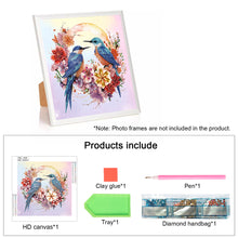 Load image into Gallery viewer, Diamond Painting - Full Round - Blue bird (30*30CM)
