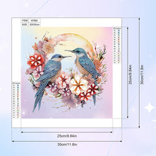 Load image into Gallery viewer, Diamond Painting - Full Round - Blue bird (30*30CM)
