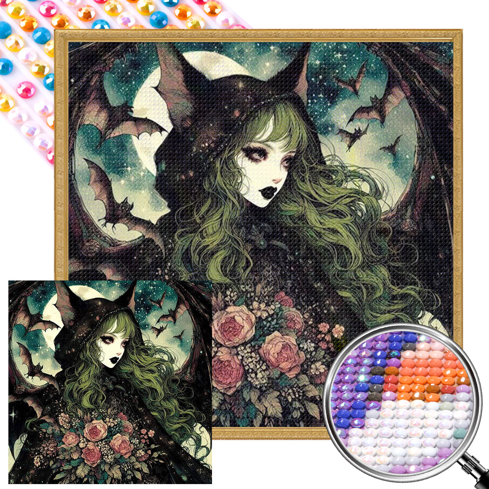 AB Diamond Painting - Full Round - Bat girl (40*40CM)