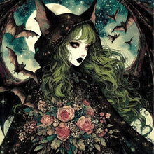 Load image into Gallery viewer, AB Diamond Painting - Full Round - Bat girl (40*40CM)
