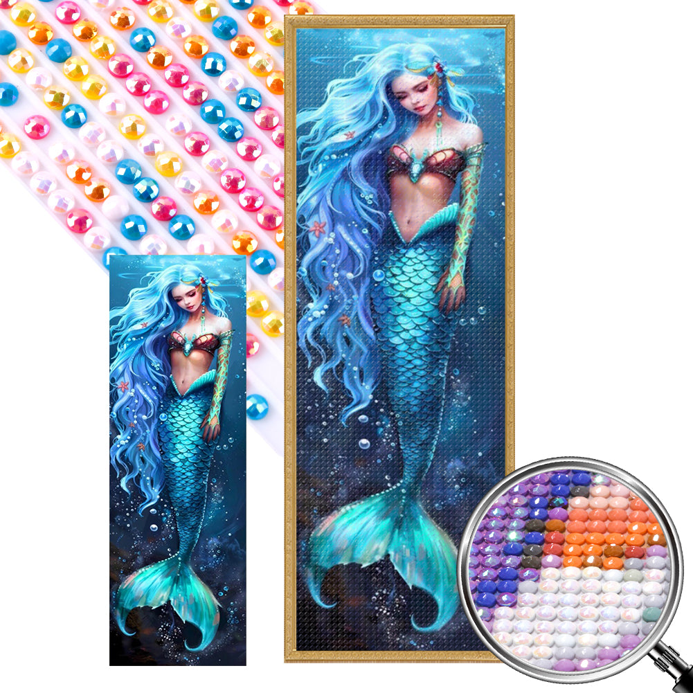 AB Diamond Painting - Full Round - Beautiful mermaid (30*90CM)