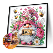 Load image into Gallery viewer, Diamond Painting - Partial Special Shaped - Flower cluster gnome (30*30CM)
