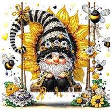 Load image into Gallery viewer, Diamond Painting - Partial Special Shaped - Flower cluster gnome (30*30CM)
