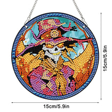 Load image into Gallery viewer, Halloween Special Shape Pumpkin Diamond Painting Hanging Pendant for Wall Window
