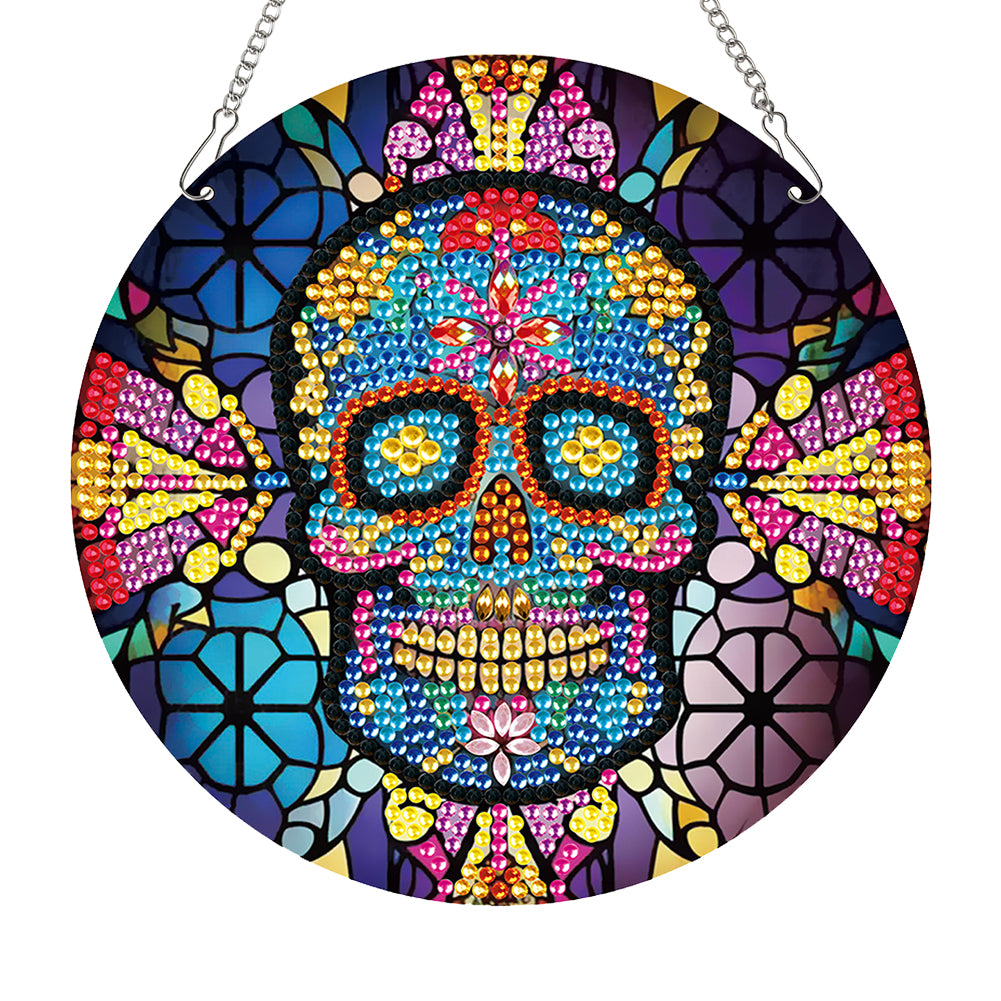 Halloween Special Shape Pumpkin Diamond Painting Hanging Pendant for Wall Window