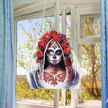 Load image into Gallery viewer, Halloween Special Shape Pumpkin Diamond Painting Hanging Pendant for Wall Window
