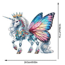 Load image into Gallery viewer, Acrylic Butterfly Horse Diamond Painting Desktop Ornaments Bedroom Table Decor
