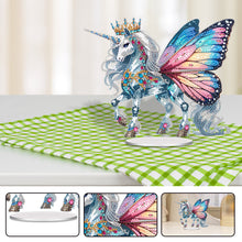 Load image into Gallery viewer, Acrylic Butterfly Horse Diamond Painting Desktop Ornaments Bedroom Table Decor
