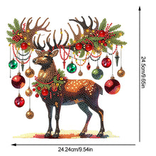 Load image into Gallery viewer, Acrylic Christmas Elk Diamond Painting Desktop Ornaments Bedroom Table Decor
