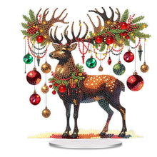 Load image into Gallery viewer, Acrylic Christmas Elk Diamond Painting Desktop Ornaments Bedroom Table Decor
