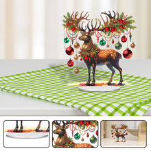Load image into Gallery viewer, Acrylic Christmas Elk Diamond Painting Desktop Ornaments Bedroom Table Decor
