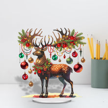 Load image into Gallery viewer, Acrylic Christmas Elk Diamond Painting Desktop Ornaments Bedroom Table Decor
