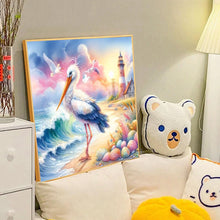 Load image into Gallery viewer, Diamond Painting - Full Round - Egrets at the lighthouse by the seaside (40*40CM)
