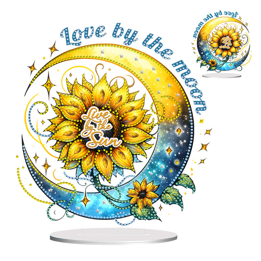 Special Shape Sunflower Butterfly Desktop Diamond Art Kits for Home Office Decor