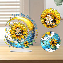 Load image into Gallery viewer, Special Shape Sunflower Butterfly Desktop Diamond Art Kits for Home Office Decor
