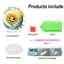 Load image into Gallery viewer, Special Shape Sunflower Butterfly Desktop Diamond Art Kits for Home Office Decor
