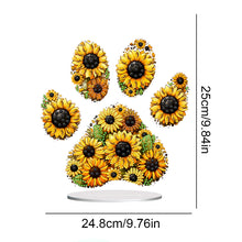 Load image into Gallery viewer, Special Shape Sunflower Butterfly Desktop Diamond Art Kits for Home Office Decor
