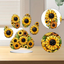 Load image into Gallery viewer, Special Shape Sunflower Butterfly Desktop Diamond Art Kits for Home Office Decor
