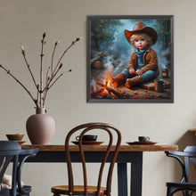 Load image into Gallery viewer, Diamond Painting - Full Round - Cowboy kid (40*40CM)
