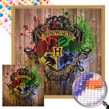 Load image into Gallery viewer, AB Diamond Painting - Full Round - Hogwarts school emblem (40*40CM)
