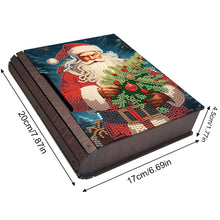 Load image into Gallery viewer, Wooden Christmas Theme Diamond Jewelry Case Mosaic Craft Set for Rings Bracelets
