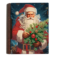 Load image into Gallery viewer, Wooden Christmas Theme Diamond Jewelry Case Mosaic Craft Set for Rings Bracelets
