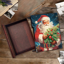 Load image into Gallery viewer, Wooden Christmas Theme Diamond Jewelry Case Mosaic Craft Set for Rings Bracelets
